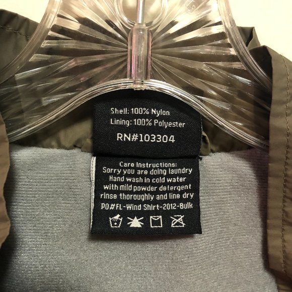 Flylow Mens Zip Up Jacket Windbreaker Green Red - Medium - Picture 2 of 6